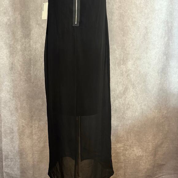 Kensie Black Sheer Formal Overlay Dress with Slip illusion neckline– Size 4 - Picture 10 of 11
